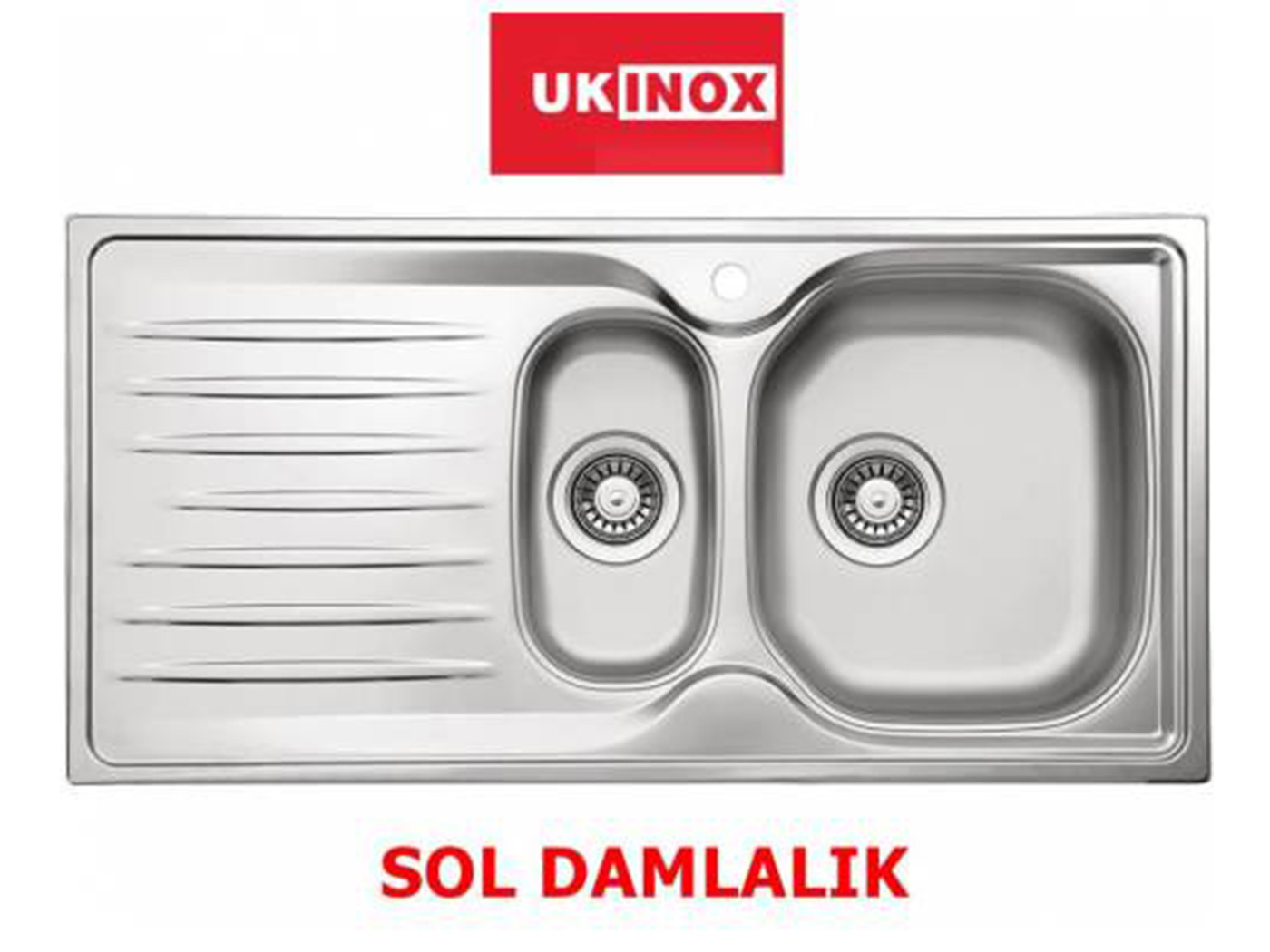Fusion 100 1.5 Gözlü Sol Damlalık Mikro Keten Çelik Evye