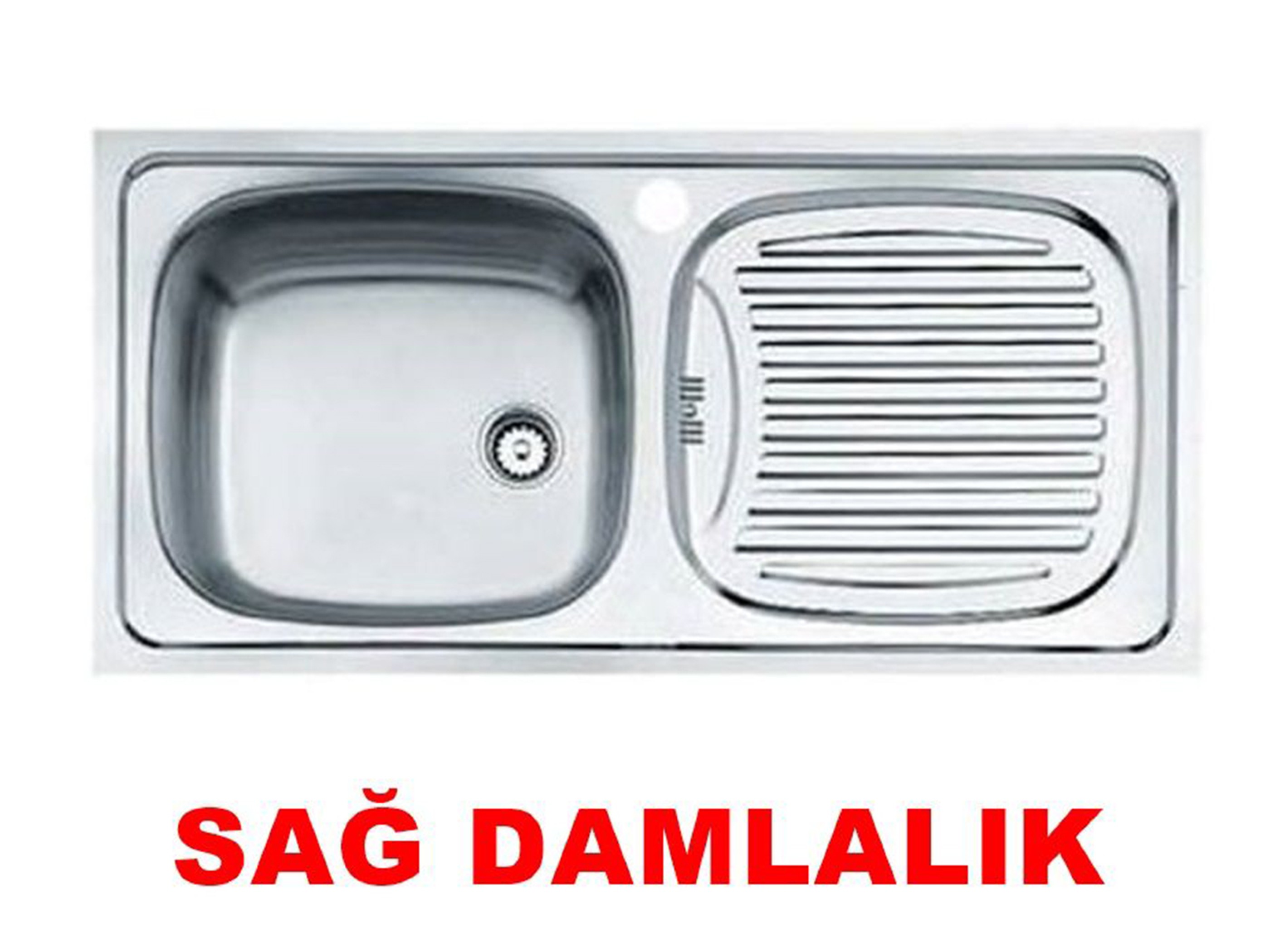 Teka EBM 45 Sağ Damlalıklı Paslanmaz Çelik Evye