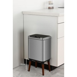 Mase Mode Sensörlü Akıllı Çöp Kutusu Koku Önlemeli Ahşap Ayaklı MAS9710S-9L 