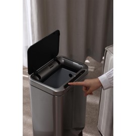 Mase Mode Sensörlü Akıllı Çöp Kutusu Koku Önlemeli Ahşap Ayaklı MAS9711S-13L 