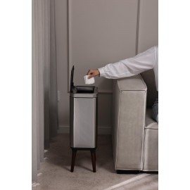 Mase Mode Sensörlü Akıllı Çöp Kutusu Koku Önlemeli Ahşap Ayaklı MAS9711S-13L 