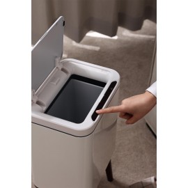 Mase Mode Sensörlü Akıllı Çöp Kutusu Koku Önlemeli Ahşap Ayaklı MAS9710W-9L 
