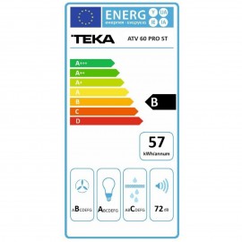 Teka Gri Davlumbaz Atv 60 Pro St 