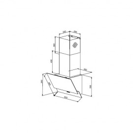 Teka Siyah Duvar Tipi Davlumbaz ATV 60.3 M 