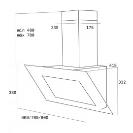 Teka Beyaz Davlumbaz Atv 60
