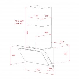 Teka Siyah Davlumbaz Dvı 88-G1 Eos Bm 