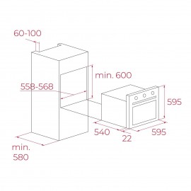 Teka AUTOPERFECT Turbo Buhar Destekli Beyaz Ankastre Fırın HAK 629 WH