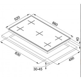 Franke Wok Gözlü Beyaz Cam Ankastre Ocak Fhns 905 4G TC WH C