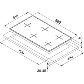 Franke Inox Ankastre Ocak FHNL 905 4G TC XSC