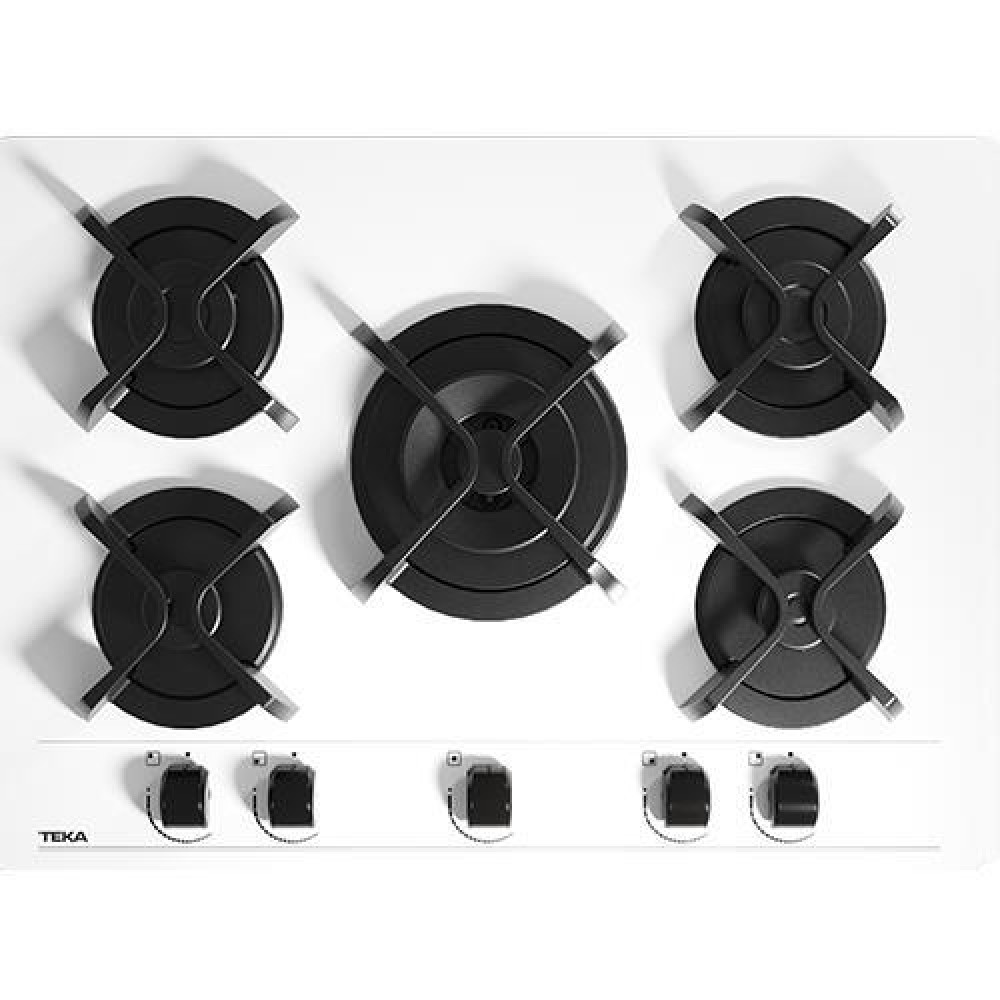 Teka Beyaz Cam Ankastre Ocak GBC 75030 KBC WH (E5)