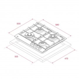 Teka Country Krem Ankastre Ocak GSC 64320 RBC VN OB