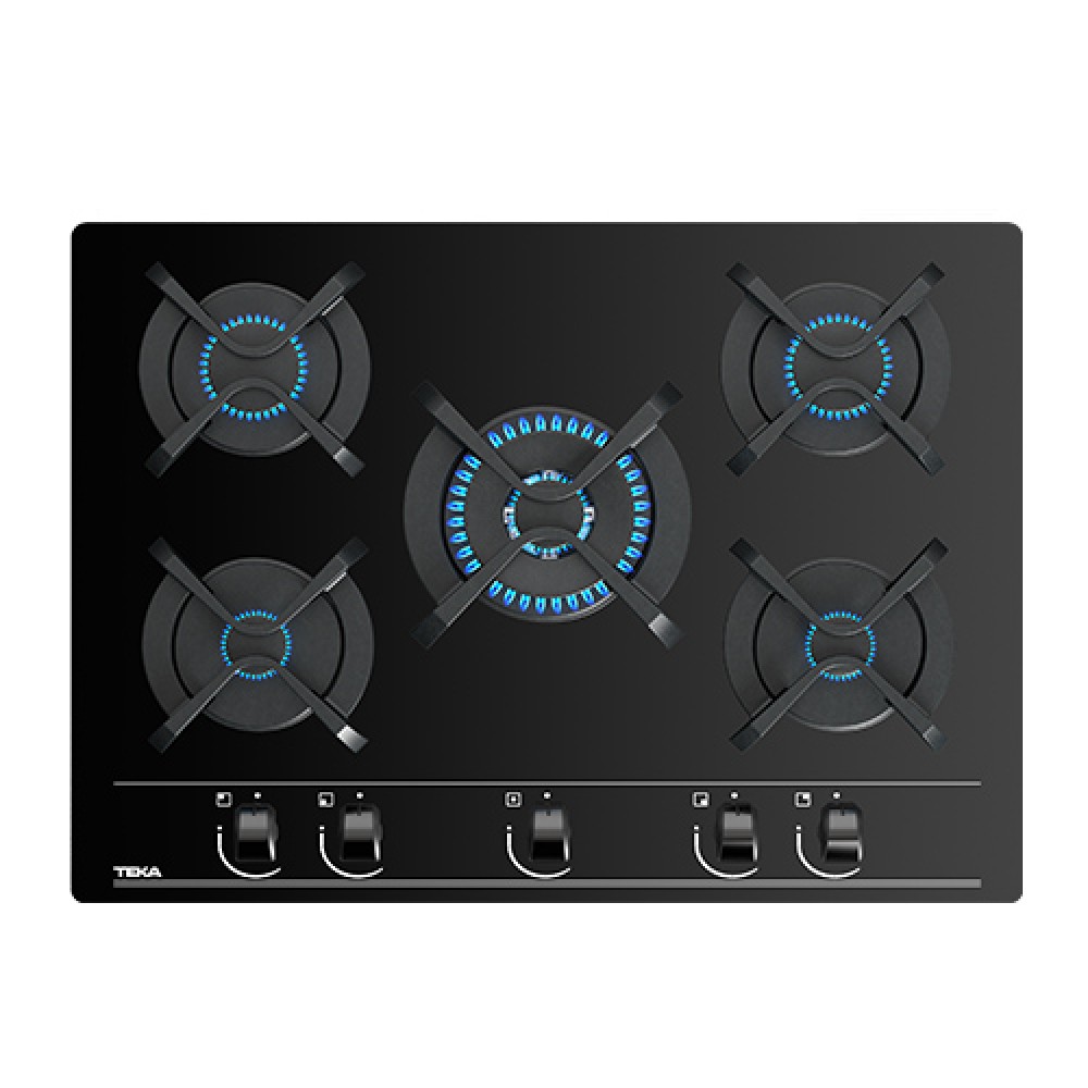 Teka Siyah Cam Ankastre Ocak Gbc 75030 Kbc Bk (E4)