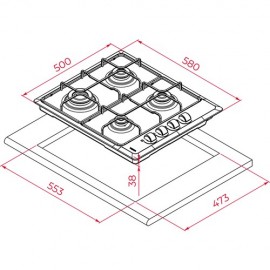 Teka Inox Ankastre Ocak Hlx 640 Kb