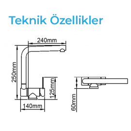 Crauf Pesce 4060  90 Derece Yatabilen Batarya