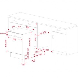 Teka Yarı Ankastre Bulaşık Makinası DSI 46750 SS