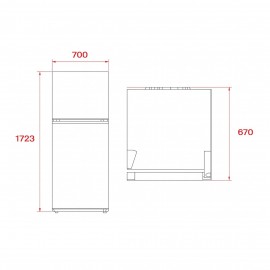 Teka RTF 43750 WH Beyaz No Frost Solo Buzdolabı 70cm 413 lt