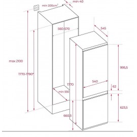 Teka No Frost Ankastre Buzdolabı RBF 73350 FI 