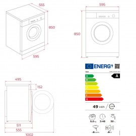 Teka WMK 40940 WH Çamaşır Makinesi 9 kg 1400 Devir