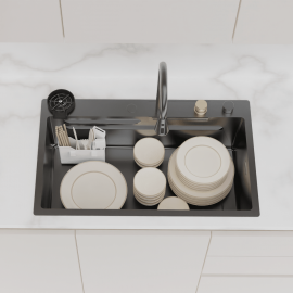 Asil Krom Eco Şelale Eviye Füme Renk