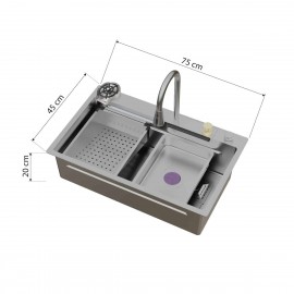 Asil Krom Eco Şelale Eviye Füme Renk