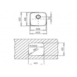 Teka BE 40.40 Tezgah Altı Mikro Keten Eviye