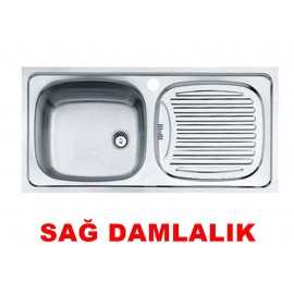 Teka EBM 45 Sağ Damlalıklı Paslanmaz Çelik Eviye
