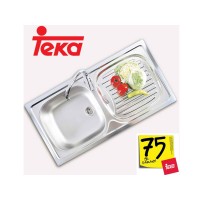 Teka EBM 45 Sol Damlalıklı Paslanmaz Çelik Eviye