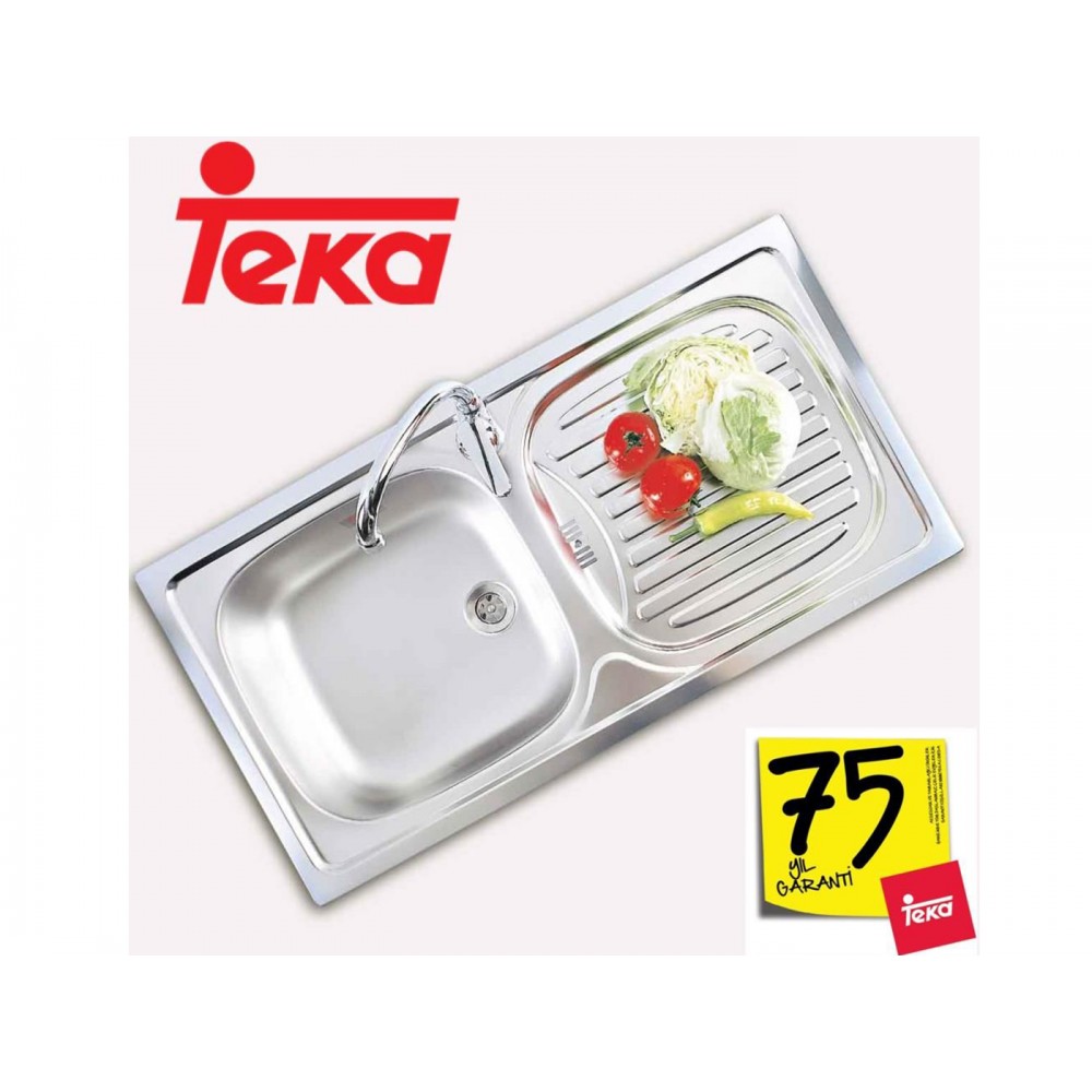 Teka EBM 45 Sol Damlalıklı Paslanmaz Çelik Eviye