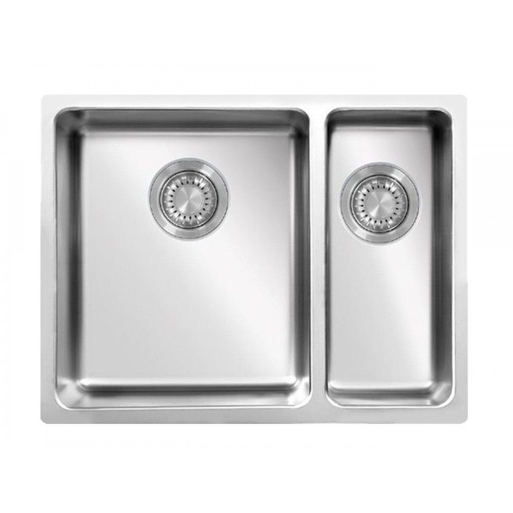 Ukinox ME 340.70 Küçük Göz Sağda Tezgah Altı 1.5 Göz Çelik Eviye