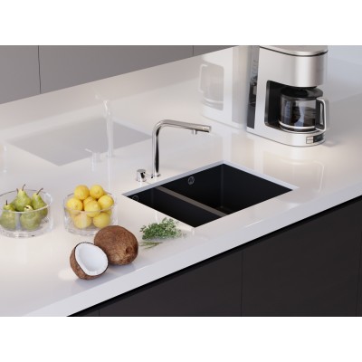 Arizona 1.5 Göz Alttan Yapıştırma Granit Eviye