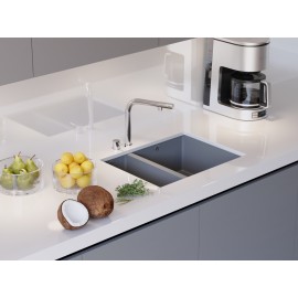 Arizona 1.5 Göz Alttan Yapıştırma Granit Eviye