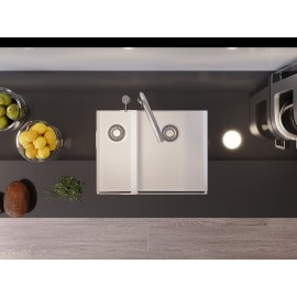 Arizona 1.5 Göz Alttan Yapıştırma Granit Eviye