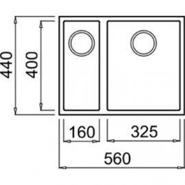 Arizona 1.5 Göz Alttan Yapıştırma Granit Eviye