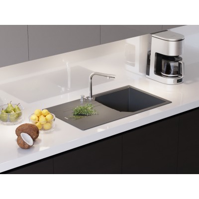 Babil Tek Göz Damlalıklı Granit Eviye