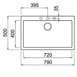 Troy Tek Göz Granit Eviye