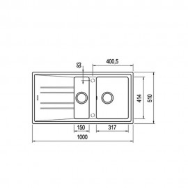 Teka Stone 60 B-TG  Stone Granit Eviye