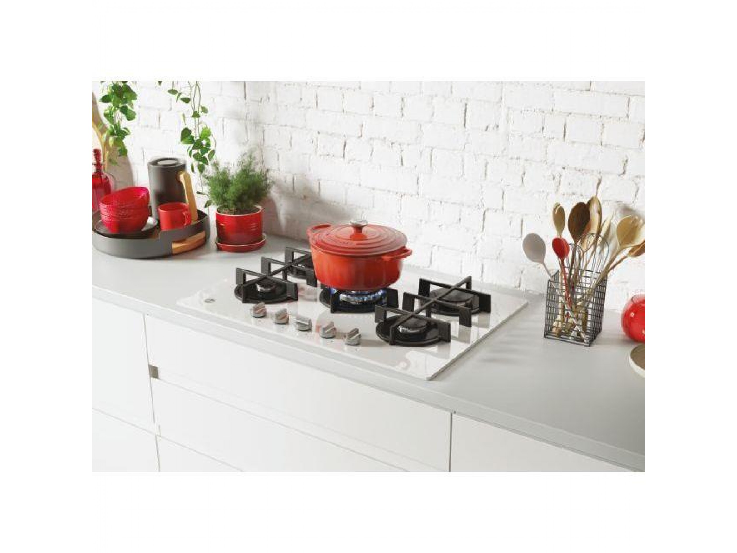 H-HOB 300 GAS Beyaz 5 gözlü Hoover Ocak