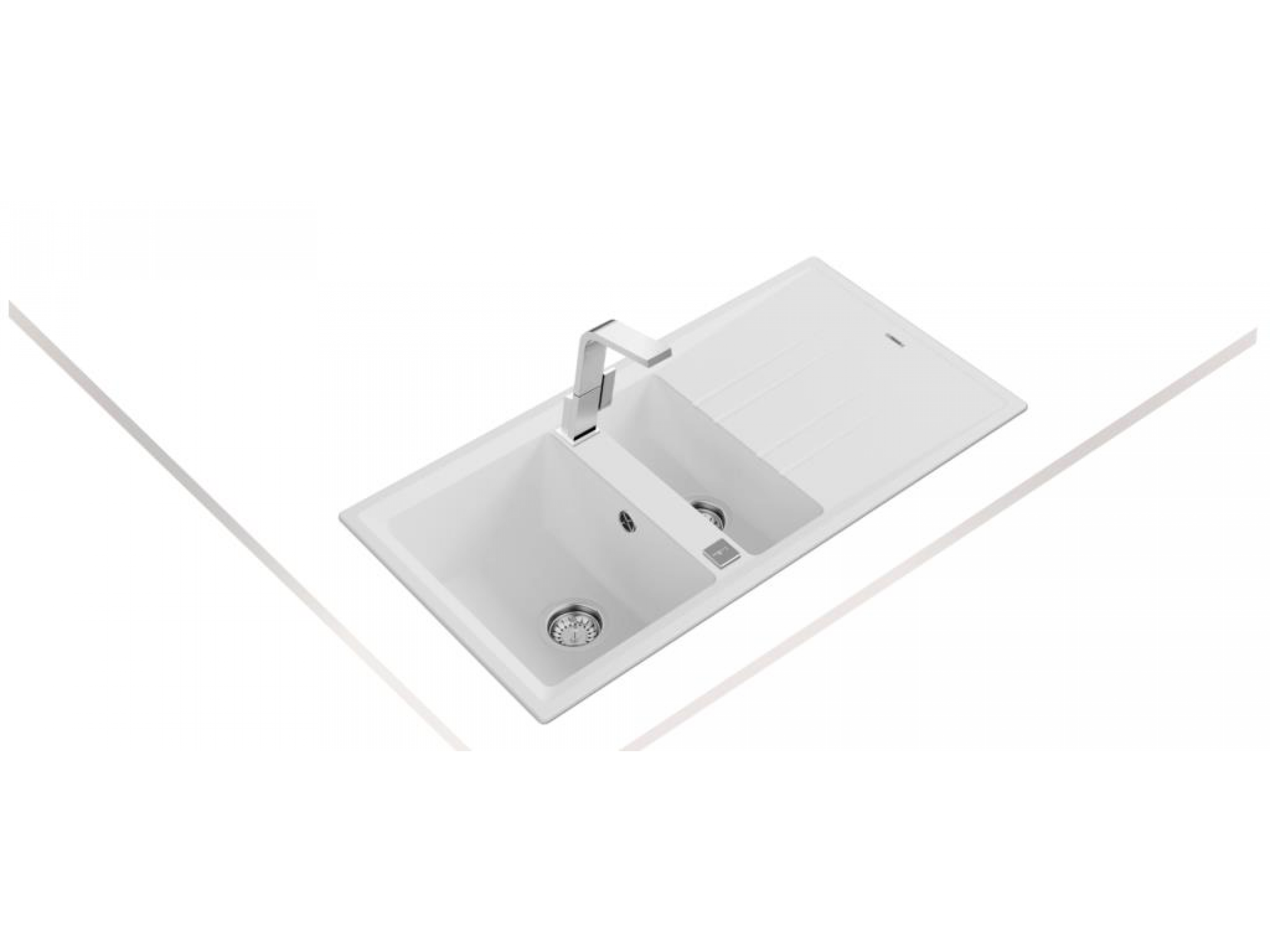 Teka Stone 60 B-TG Beyaz Granit Evye
